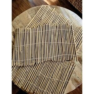 Pure Bamboo Vintage Placemats Tropical Beach